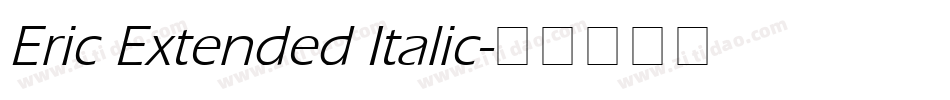Eric Extended Italic字体转换